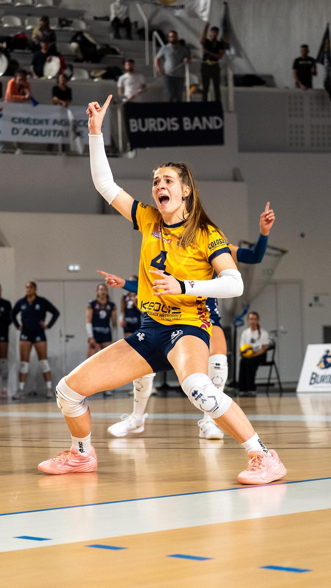 Septieme match à domicile des Burdis contre Levallois